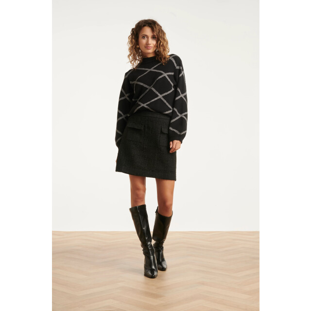 Smashed Lemon 25738 – gebreide trui met ruitdessin | 8720331403890 large