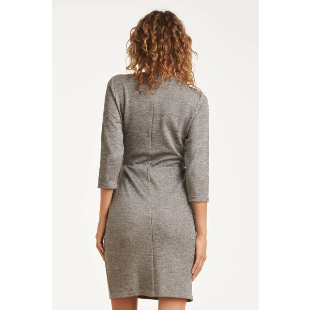 Smashed Lemon Damesstijlvolle jurk met lurex | 25638-925-XL large Smashed Lemon Damesstijlvolle jurk met lurex | 25638-925-XL large