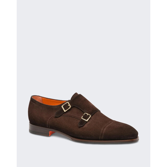 Santoni Heren double buckle loafer MCAD19027JJ6BGEX-T50 large