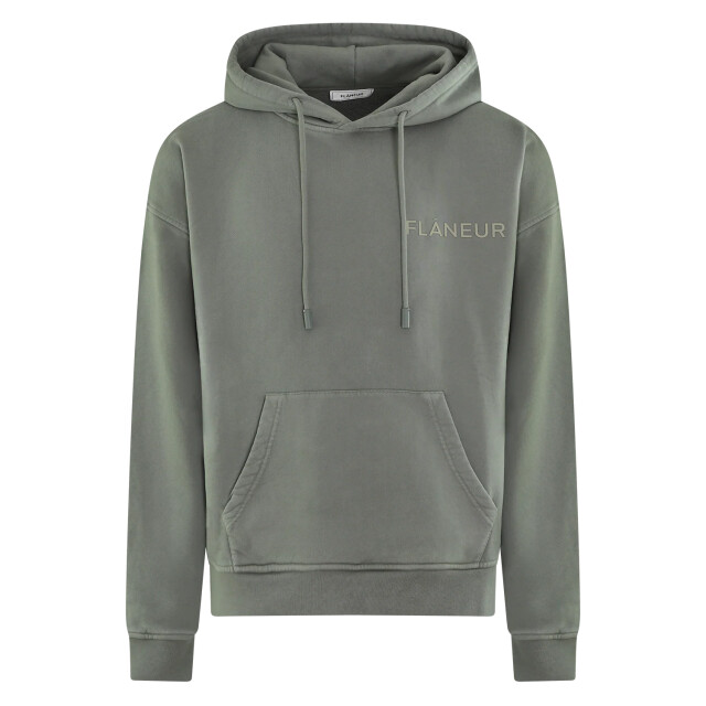 Flaneur Homme Heren double logo washed hoodie FHOO042-840 large