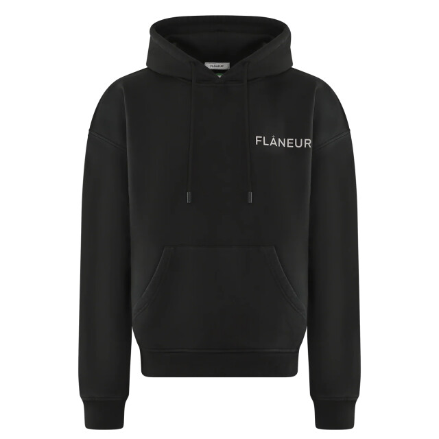 Flaneur Homme Heren double logo washed hoodie FHOO042-999 large