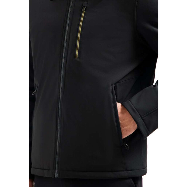 No Excess Jacket short fit hooded softshell s black 29630807SN-020 large