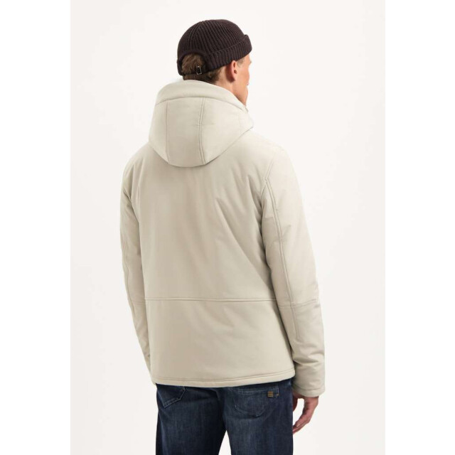 No Excess Jacket short fit hooded softshell s stone 29630807SN-014 large