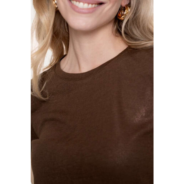 Geisha T-shirt dark brown 52605-41-000785 large