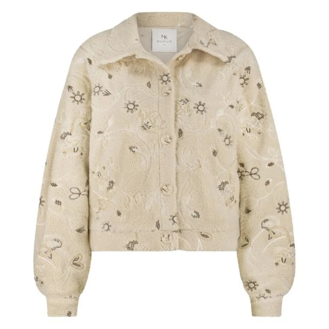 Nukus Nkf13018 9 milou jacket embroidery sand NKF13018  9 large Nukus Nkf13018 9 milou jacket embroidery sand NKF13018  9 large