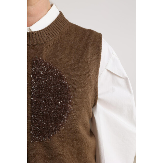 Nukus Nkf07000 65 intarsia spencer fango NKF07000  65 large