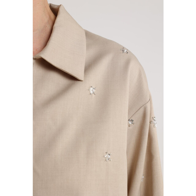 Nukus Nkf02088 9 newport blouse flower sand NKF02088  9 large