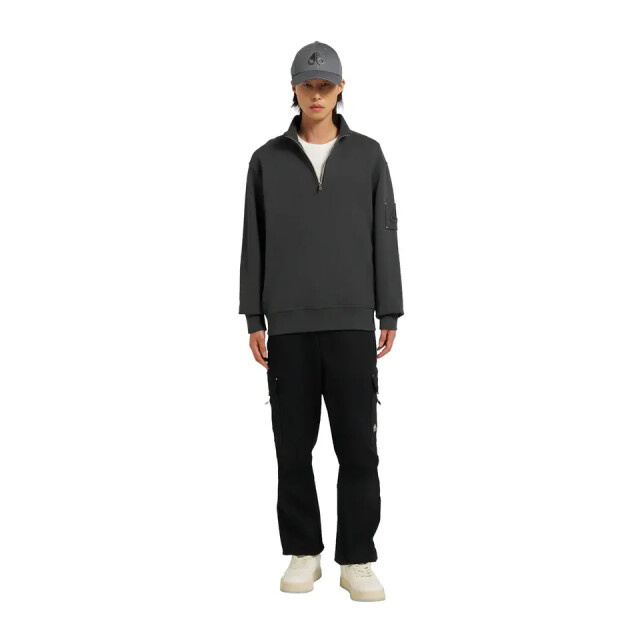 Moose Knuckles Hartsfield half zip cement 159438558 large