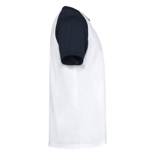 Roly Unisex volwassen indianapolis sport t-shirt met korte mouwen UTPF4436_whitenavyblue large