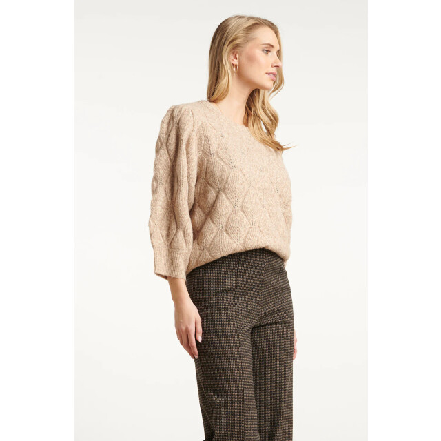 Smashed Lemon Gebreide losvallende damestrui | 8720331366331 large