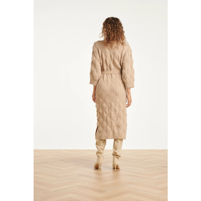Smashed Lemon Damesgebreide midi jurk | 25501-735-XS large Smashed Lemon Damesgebreide midi jurk | 25501-735-XS large