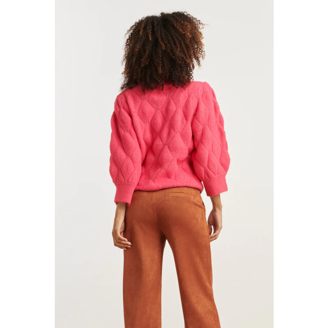 Smashed Lemon Gebreide losvallende damestrui | 8720331366171 large