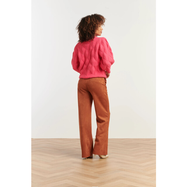 Smashed Lemon Gebreide losvallende damestrui | 8720331366171 large