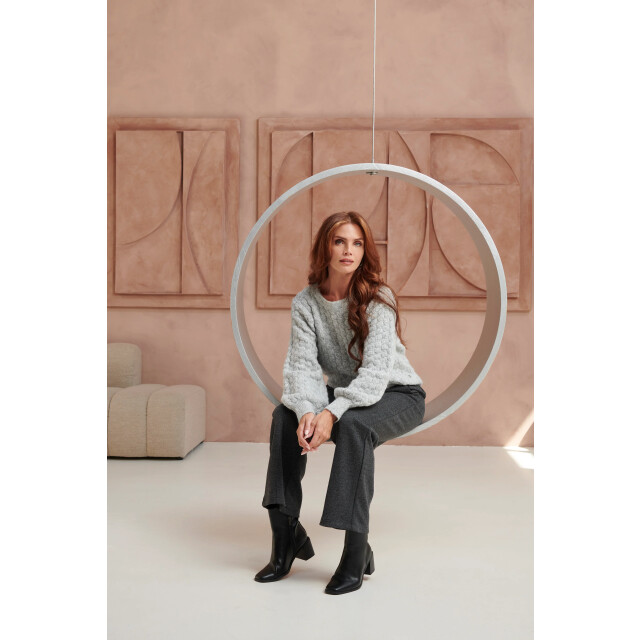 Smashed Lemon Damesgebreide vrouwelijke losvallende trui | 8720331366805 large