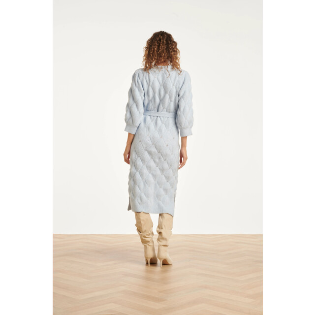 Smashed Lemon Damesgebreide midi jurk | 25501-600-S large Smashed Lemon Damesgebreide midi jurk | 25501-600-S large