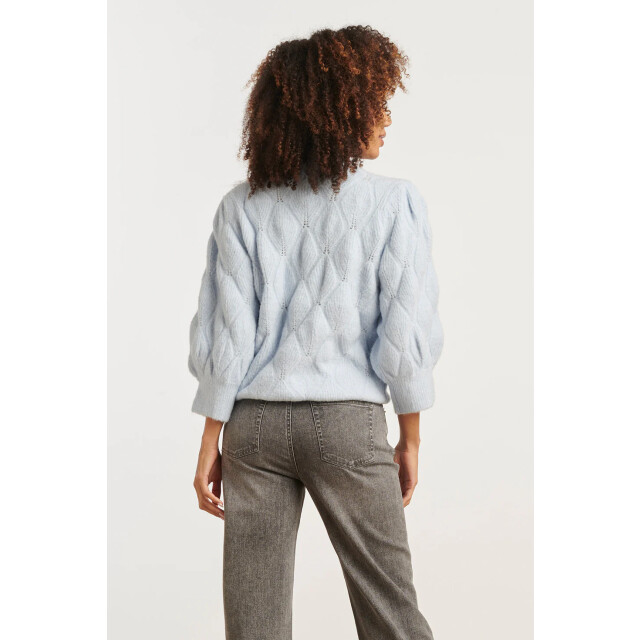 Smashed Lemon Gebreide losvallende damestrui | 8720331366256 large