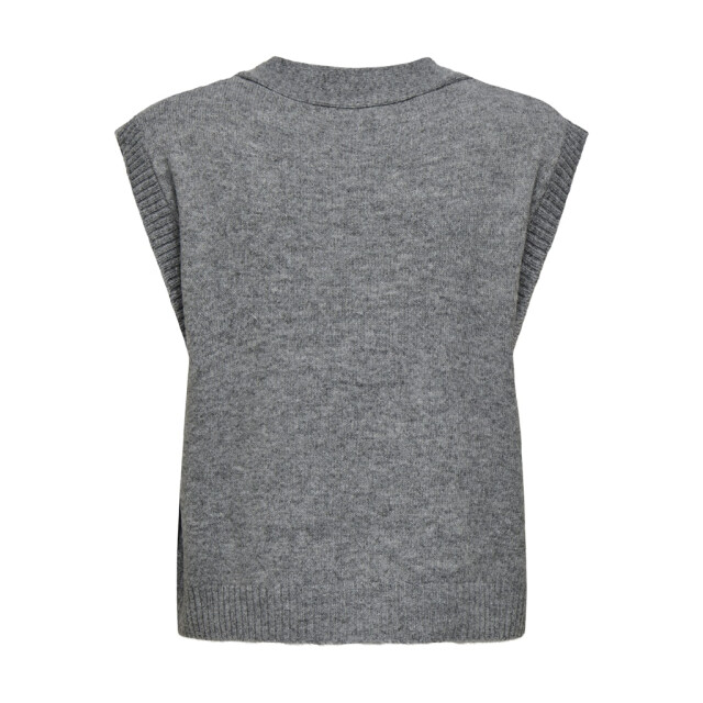 Jacqueline de Yong Jdysuper life sl v-neck vest knt melee 4269.87.0028 large