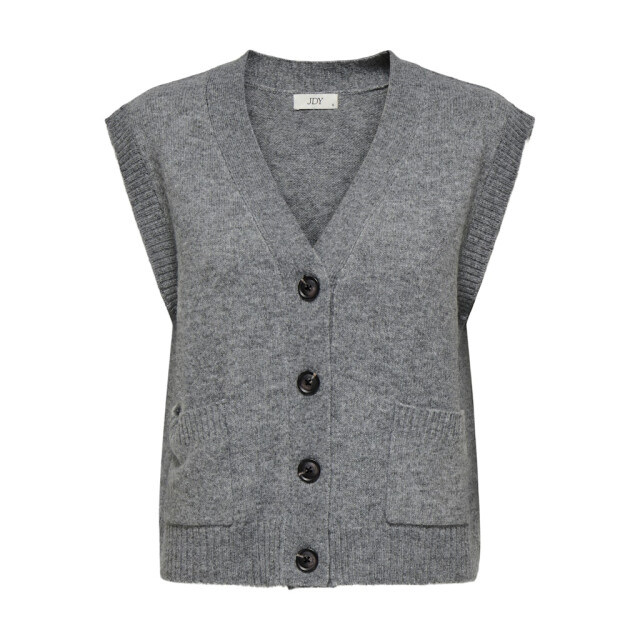 Jacqueline de Yong Jdysuper life sl v-neck vest knt melee 4269.87.0028 large