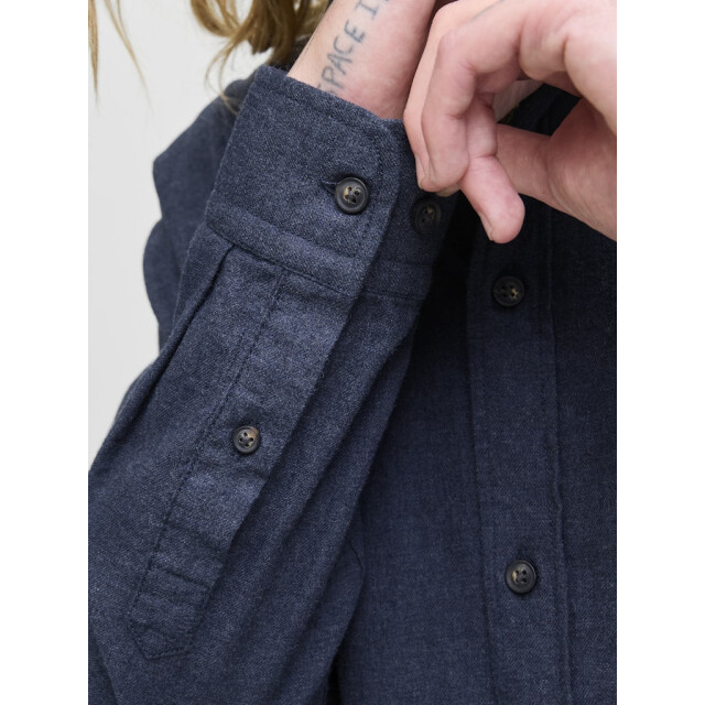 Jack & Jones Jjeclassic melange shirt ls noos navy 5309.37.0002 large