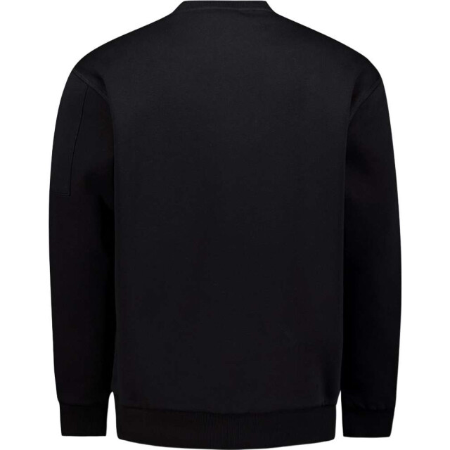 No Excess Sweater crewneck brushed inside black 29130857-020 large