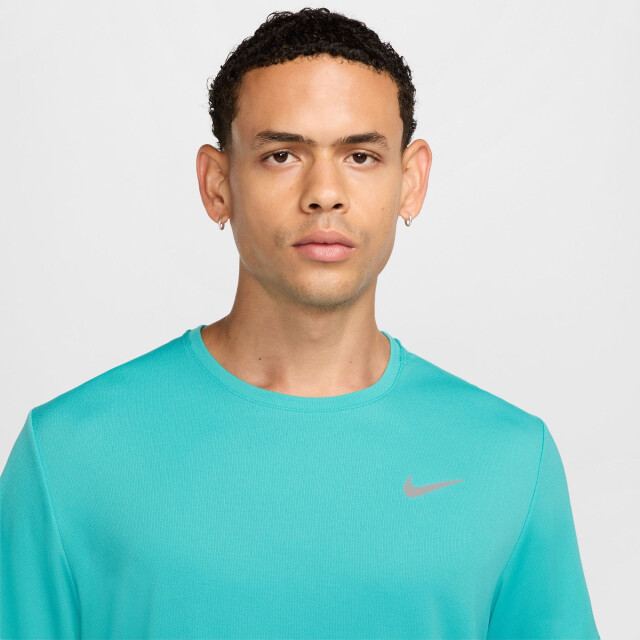 Nike miler men's dri-fit uv short-s hardloop t-shirt korte mouw zomer heren - 069035_300-S large