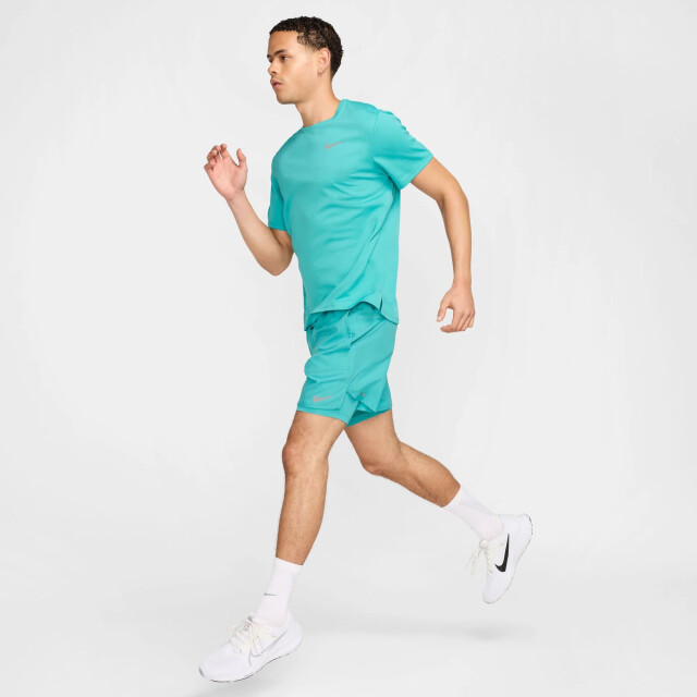 Nike miler men's dri-fit uv short-s hardloop t-shirt korte mouw zomer heren - 069035_300-S large