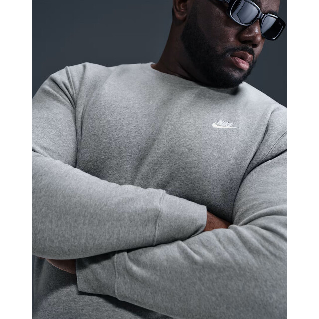 Nike m nk club bb crew sweater heren - 071992_901-L large
