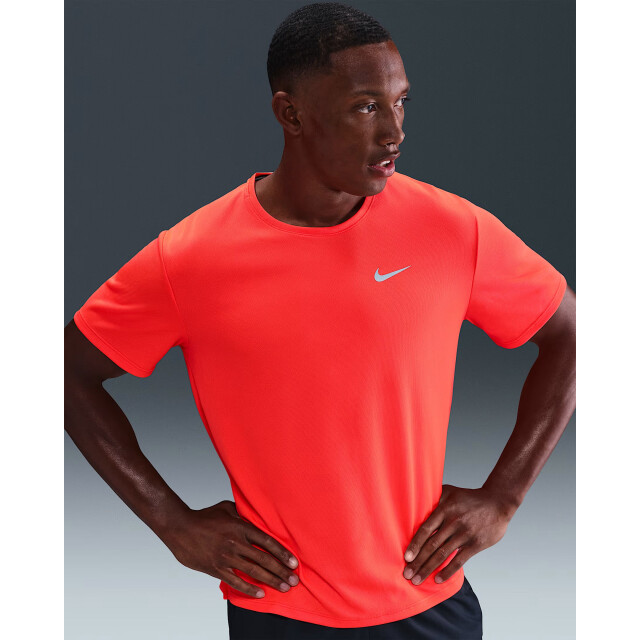 Nike miler men's dri-fit uv ss t-shirt hardloop t-shirt korte mouw zomer heren - 072074_600-M large