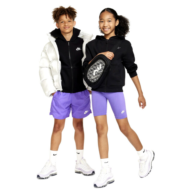 Nike k nsw club flc hd fz ls lbr hoodie jongens - 064471_991-XL large