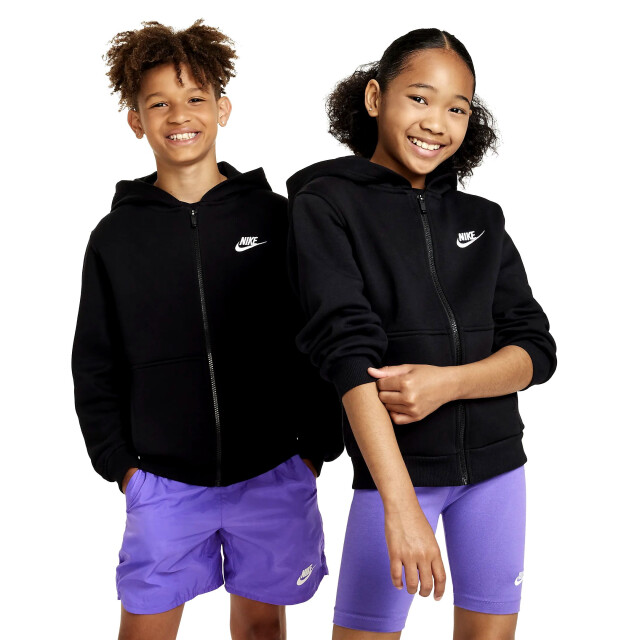 Nike k nsw club flc hd fz ls lbr hoodie jongens - 064471_991-XL large