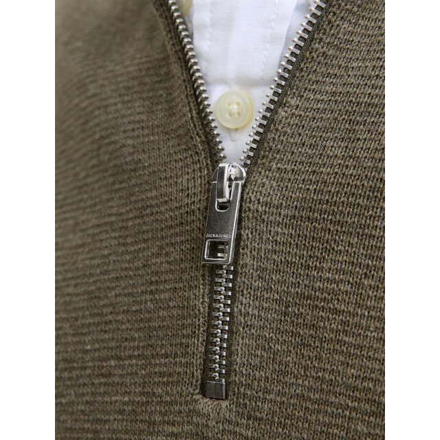 Jack & Jones Jprblamilano stitch knit half zip sn olijf 5219.22.0041 large