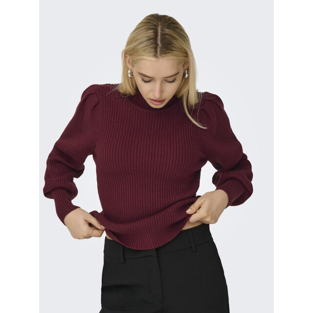 Only Onlkatia ls highneck pullover knt noos wijn 4219.43.0023 large