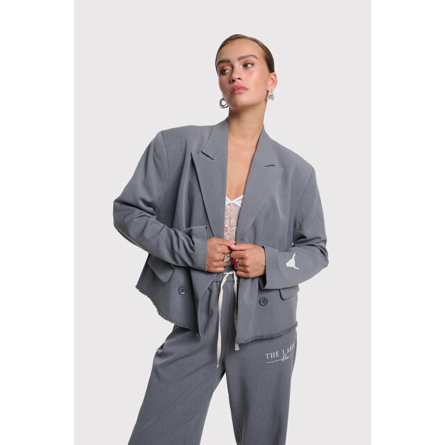 Alix The Label 2509424328 ladies woven double breasted blazer 2509424328 double breasted blazer large