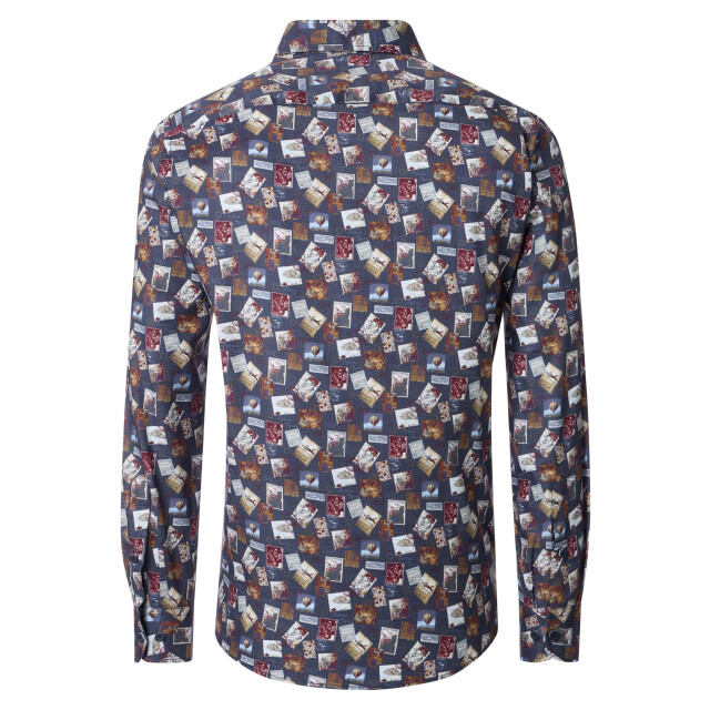 Casamoda Heren overhemd 454486300 100 blue Overhemd 454486300 100Blue large