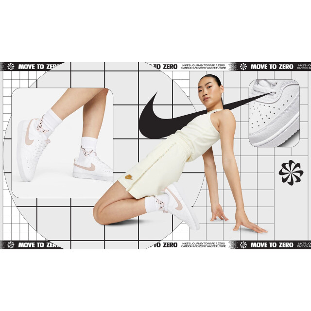 Nike court vision low next nature w lage sneakers dames - 055022_100-6,5 large