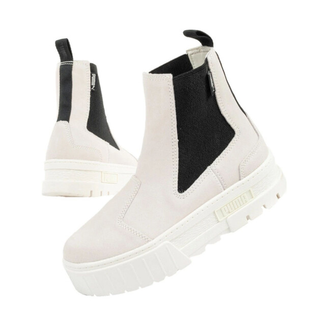 Puma Dames mayze suede chelsea laarzen UTPP6821_whiteblack large