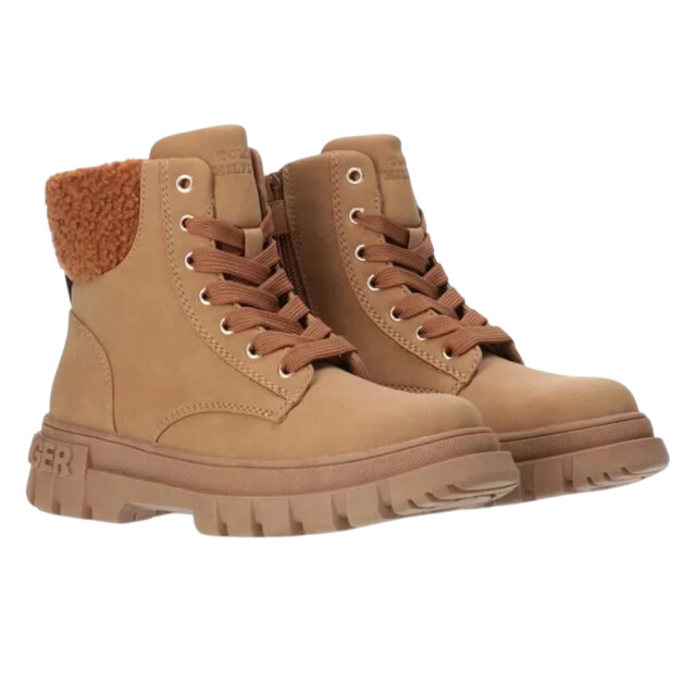 Tommy Hilfiger Dames cognac ecologisch leren enkellaarsjes UTPP6765_brown large