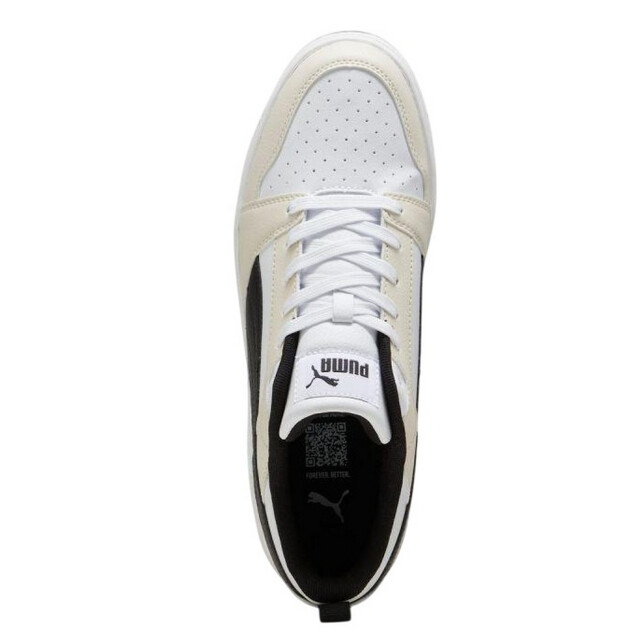 Puma Dames rebound v6 laaggesneden trainers UTPP6688_whitebeigeblack large