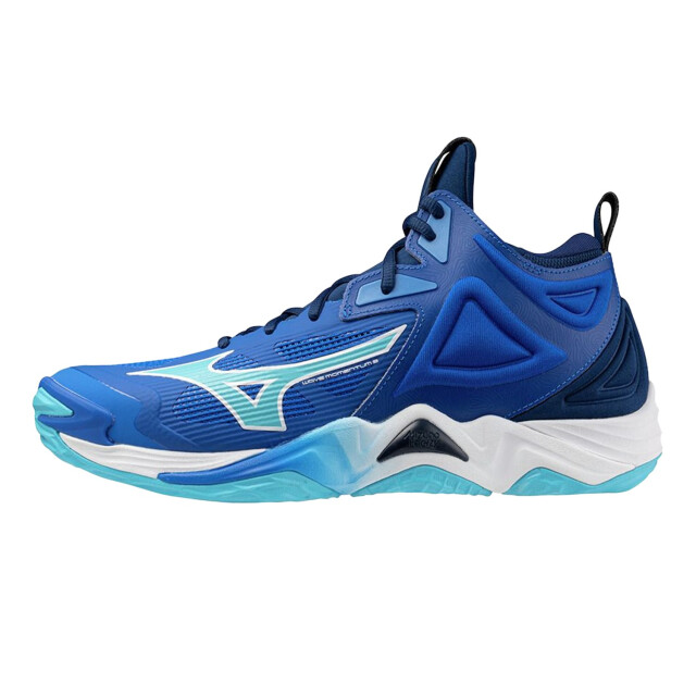 Mizuno Heren wave momentum 3 mid cut volleybalschoenen UTPP6748_blue large
