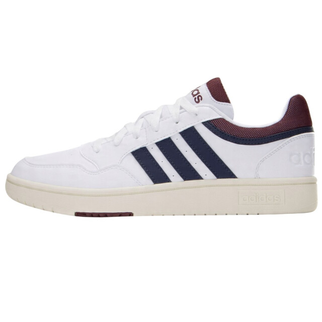 Adidas Heren hoops 3.0 classic suede paneel laag sportschoenen UTPP6666_maroon large