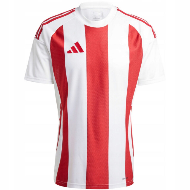 Adidas Heren 24 gestreepte voetbal jersey UTPP6401_whitered large
