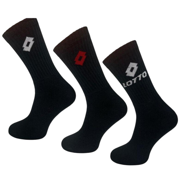 Lotto Badstof sokken heren (doos van 3) UTPP6422_black large