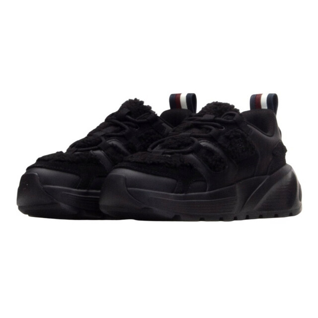 Tommy Hilfiger Dames bont suède trainers UTPP6252_black large