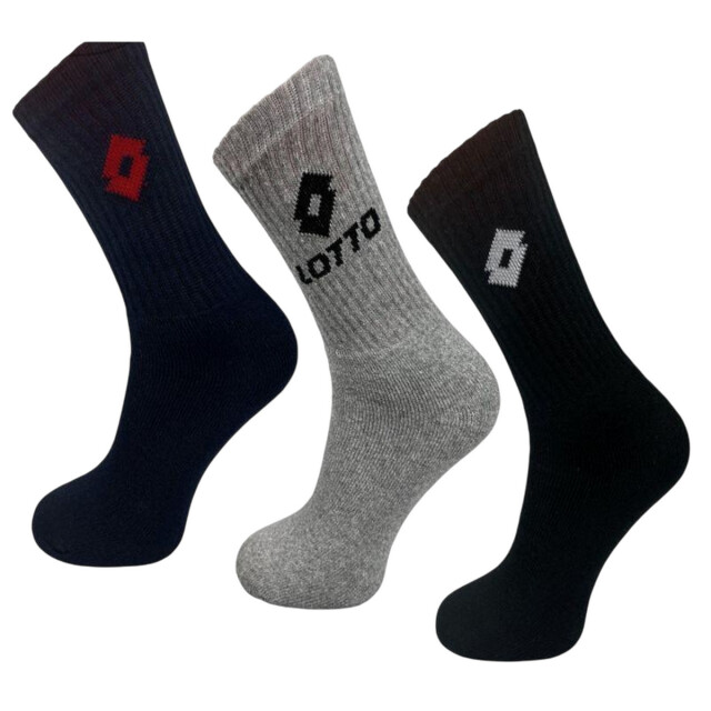 Lotto Badstof sokken heren (doos van 3) UTPP6422_blackgrey large