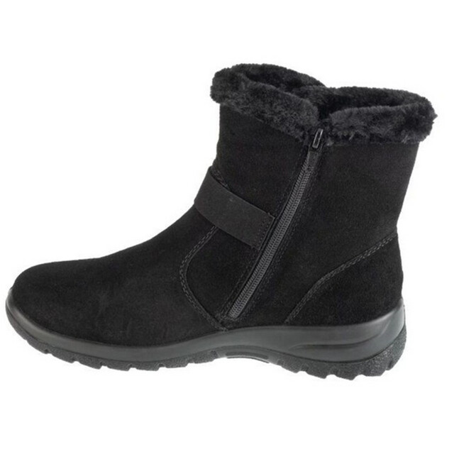 Rieker Dames suède enkellaarsjes UTPP6282_black large