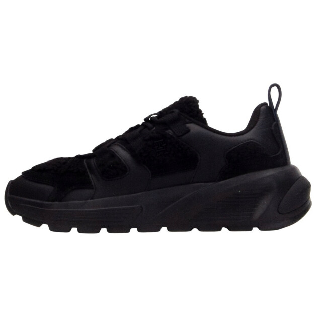 Tommy Hilfiger Dames bont suède trainers UTPP6252_black large