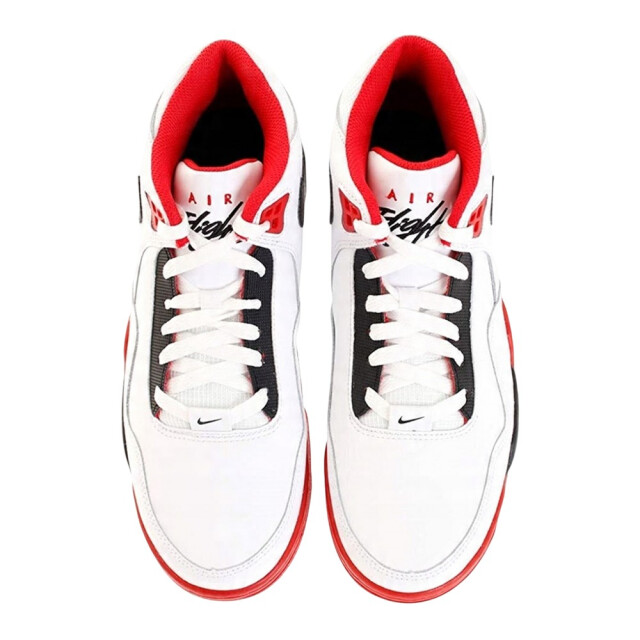 Nike Heren legacy flight leren trainers UTPP6167_whitered large