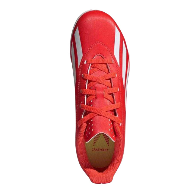 Adidas Kinder/kids x crazyfast club synthetisch leren kunstmatige grond voetbalschoenen UTPP6067_solarredcloudwhite large
