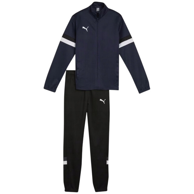Puma Kinderen/kinderen team rise trainingspak UTPP5885_blacknavyblue large