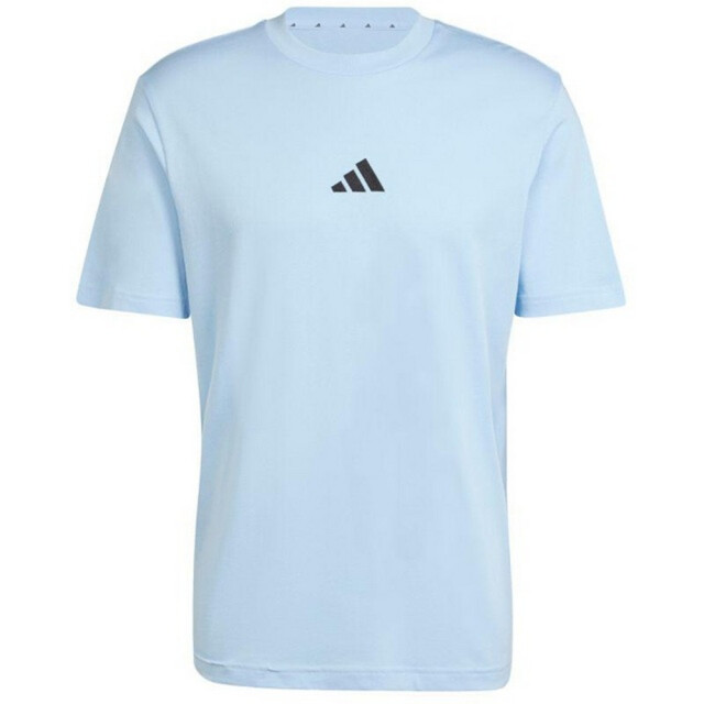 Adidas Heren essentials klein logo single jersey t-shirt UTPP5766_blueglowblack large
